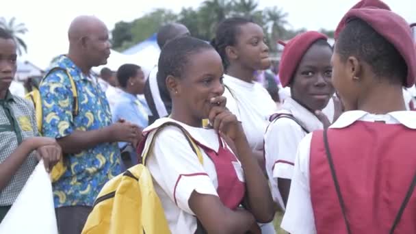 2023 Május Abeokuta Nigéria Nigériai Iskolák Nemzetközi Gyermeknapot Ünneplik — Stock videók