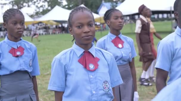 2023 Május Abeokuta Nigéria Nigériai Iskolák Nemzetközi Gyermeknapot Ünneplik — Stock videók