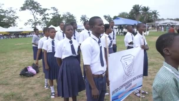 Мая 2023 Года Абеокута Нигерия Нигерийские Школы Отмечают Международный День — стоковое видео