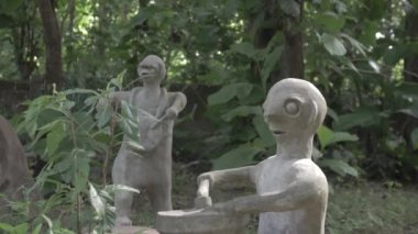 30 Mayıs 2023, osun osogbo Nijerya: Adunni Olorisha olarak bilinen Susanne Wenger, Avusturyalı-Nijeryalı sanatçı ve Yoruba rahibesi Afrika 'daki antik Yoruba topraklarında yaratıcı sanat ve kültür çalışmaları 