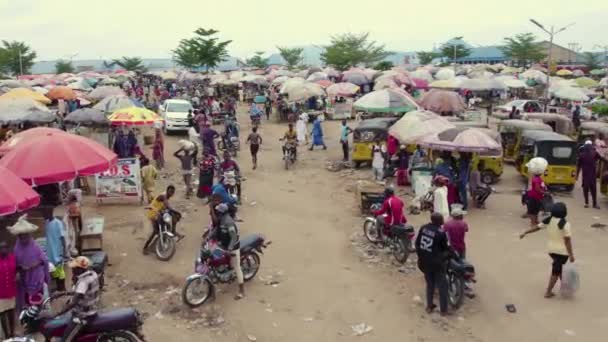 Juli 2023 Mararaba Bundesstaat Nassarawa Nigeria Drohnenaufnahme Des Afrikanischen Lokalen — Stockvideo