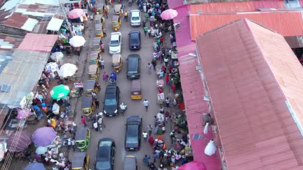 April 2022 Fct Abuja Nigeria Antrian Panjang Mobil Kendaraan Lalu — Stok Video