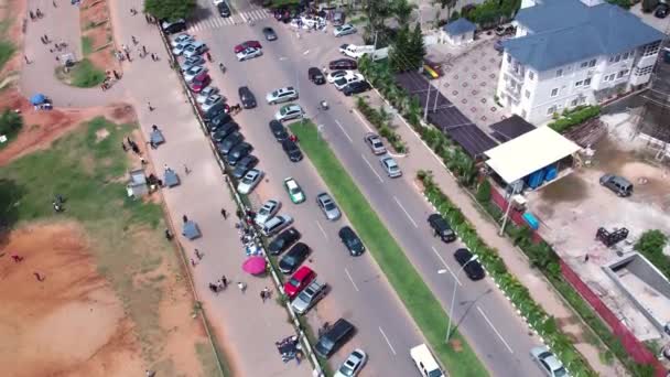 Mayo 2021 Lagos Nigeria Atasco Tráfico Colapso Del Automóvil Los — Vídeos de Stock