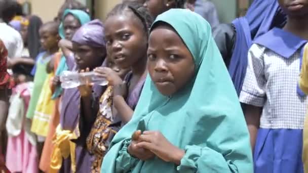 24Th March 2023 Maiduguri Borno State Nigeria African Faces Poor — Stock Video