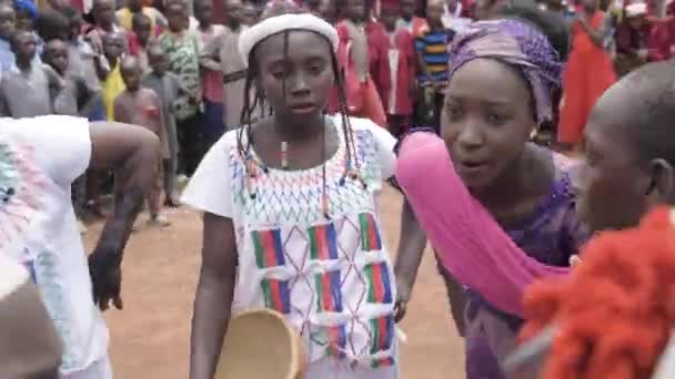 Mayo 2023 Jikwoyi Abuja Nigeria Bailarina Cultural Tradicional Las Escuelas — Vídeo de stock