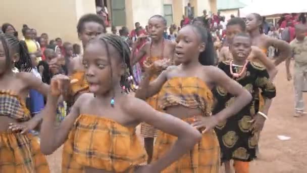 Maja 2023 Jithe Abuja Nigeria Szkoły Afrykańskie Tradycyjny Tancerz Kulturalny — Wideo stockowe
