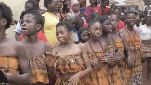 Mayo 2023 Jikwoyi Abuja Nigeria Bailarina Cultural Tradicional Las Escuelas — Vídeos de Stock