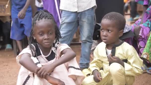 März 2023 Karsi Mararaba Nigeria Afrikanische Kindergesichter Und Ihr Schlechter — Stockvideo