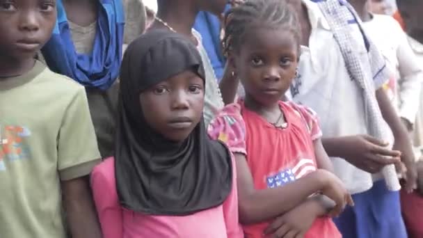 2023年4月12日 ナイジェリアのマクルディ ベネズエラ カメラの前に美しい顔を持つアフリカのナイジェリアの子供たち — ストック動画