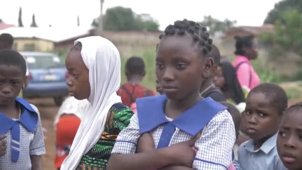 März 2023 Karsi Mararaba Nigeria Afrikanische Kindergesichter Und Ihr Schlechter — Stockvideo