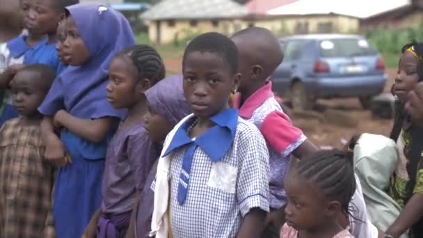 Mars 2023 Karsi Mararaba Nigeria Afrikas Barn Möter Och Deras — Stockvideo