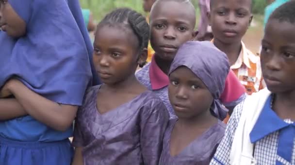Maret 2023 Karsi Mararaba Nigeria Anak Anak Afrika Menghadapi Kondisi — Stok Video
