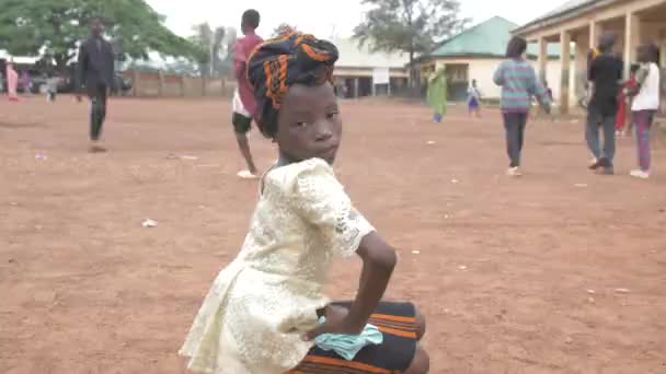 April 2023 Makurdi Benue Staten Nigeria Afrika Nigeria Barn Med — Stockvideo