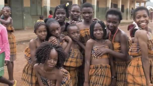April 2023 Makurdi Benue Bundesstaat Nigeria Africa Nigeria Kinder Mit — Stockvideo