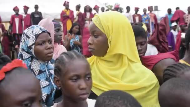 April 2023 Makurdi Benue Staat Nigeria Afrikaans Dorp Kinderen Met — Stockvideo