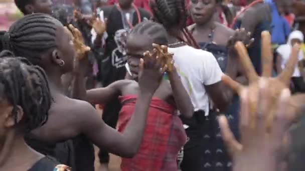 Травня 2023 Джиквой Абуджа Нігерія Африканські Школи Традиційні Танцівниці Культури — стокове відео