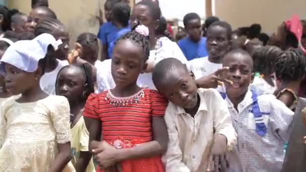 2023年4月12日 尼日利亚贝努州Makurdi 拥有美丽脸蛋的非洲村儿童 在尼日利亚 非洲人的脸需要帮助 — 图库视频影像