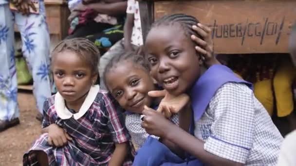 2021년 12일 마쿠르디 나이지리아 아프리카 아름다운 얼굴을 아이들 아프리카의 얼굴은 — 비디오