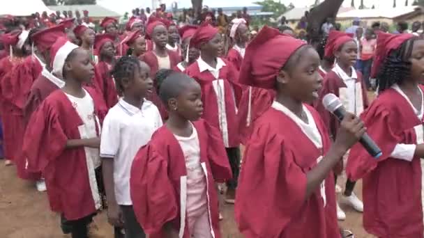 Mars 2023 Abuja Nigeria Afrika Utexaminerad Regeringsskola Nigeria — Stockvideo