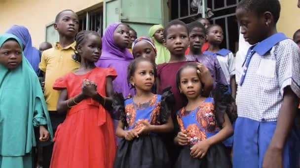 Abril 2023 Makurdi Estado Benue Nigéria Aldeia África Crianças Com — Vídeo de Stock