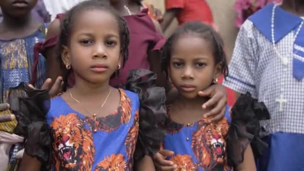 April 2023 Makurdi Benue Nigeria Afrikadörfer Mit Ihren Schönen Gesichtern — Stockvideo