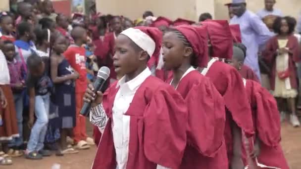 2023年3月24日 アブジャ ナイジェリア ナイジェリアの政府学校を卒業するアフリカ — ストック動画