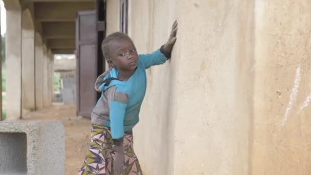 März 2023 Karsi Mararaba Nigeria Afrikanische Kindergesichter Extreme Armut Afrika — Stockvideo