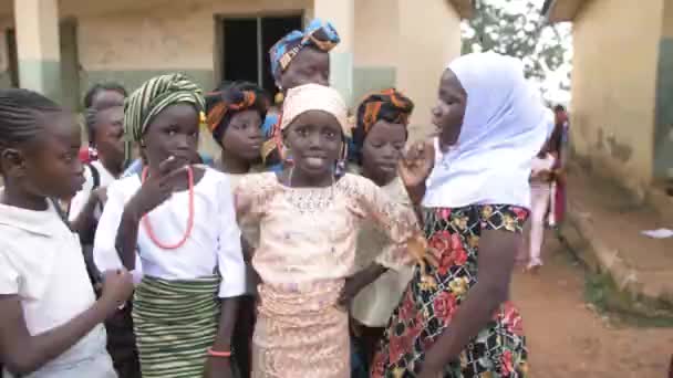 Abril 2023 Makurdi Estado Benue Nigéria Rostos Crianças Africanas Precisam — Vídeo de Stock