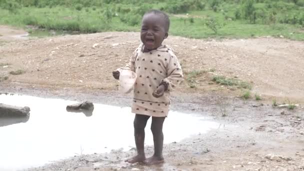 Mars 2023 Karsi Mararaba Nigeria Afrikas Barn Står Inför Extrem — Stockvideo