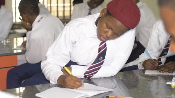 August 2023 Abuja Nigeria Africa Nigeria Studenter Lærer Forelesningsrommet Innhenter – stockvideo