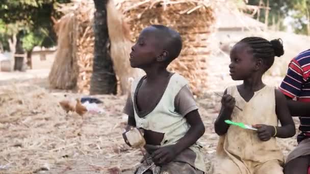 2024 Jan Gwalada Nigéria Alultáplált Gyermek Rendkívüli Szegénység Éhezés Aszály — Stock videók