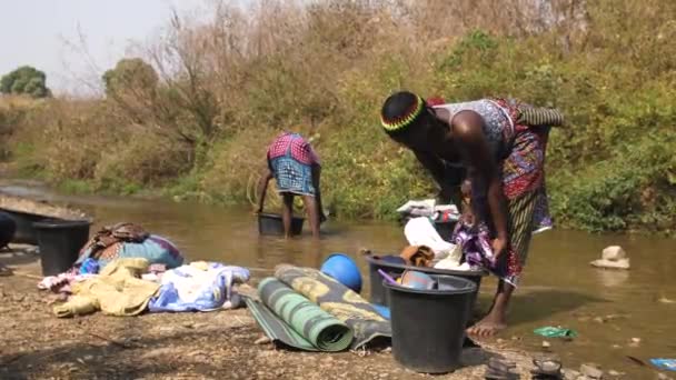Jan 2024 Gwalada Nigeria Afrikansk Svart Kvinna Som Bor Landsbygd — Stockvideo
