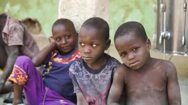 Enero 2024 Gwalada Nigeria Niña Desnutrida Debido Pobreza Extrema Hambre — Vídeos de Stock