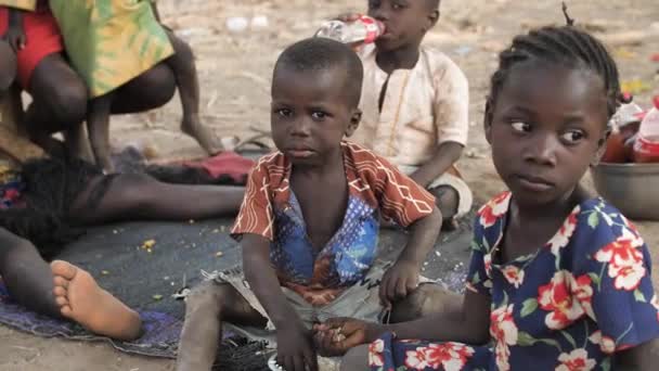 2024 Jan Gwalada Nigéria Alultáplált Gyermek Rendkívüli Szegénység Éhezés Aszály — Stock videók