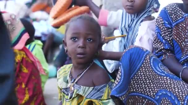 Ιαν 2024 Γουαλάδα Νιγηρία Υποσιτισμένο Παιδί Λόγω Ακραίας Φτώχειας Πείνας — Αρχείο Βίντεο