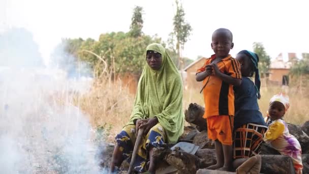 Enero 2024 Gwalada Nigeria Niño Desnutrido Debido Pobreza Extrema Hambre — Vídeo de stock