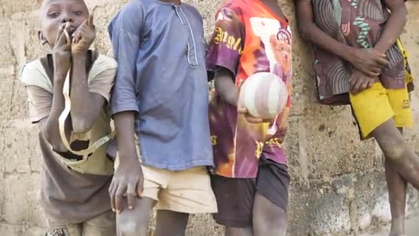 Янв 2024 Гвалада Нигерия Недоеденный Ребенок Крайней Нищеты Голода Засухи — стоковое видео