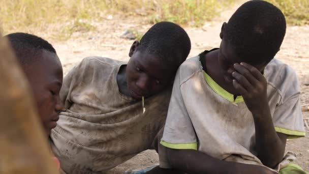 Gennaio 2024 Gwalada Nigeria Bambino Malnutrito Causa Della Povertà Estrema — Video Stock