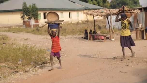 Jan 2024 Gwalada Nigéria Criança Desnutrida Devido Pobreza Extrema Fome — Vídeo de Stock