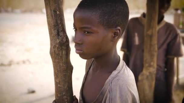 Янв 2024 Гвалада Нигерия Недоеденный Ребенок Крайней Нищеты Голода Засухи Лицензионные Стоковые Видео