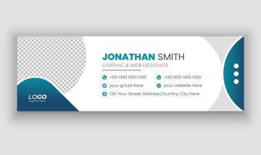 E- posta imzası ve Facebook kapağı veya okul sosyal medya web pankartı şablonu