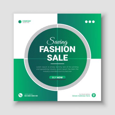 Moda facebook kapağı veya e-posta imzası ve sosyal medya kapağı tasarım şablonu