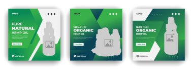 CBD & Hemp Önerisi Reklam Sonrası Vurguları Temiz baground pürüzsüz veya Esrar Satış Renk Şablonu