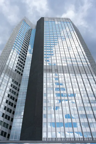 Современное Многоэтажное Здание Вид Снизу Вверх Современные Здания Франкфурта Бизнес — стоковое фото