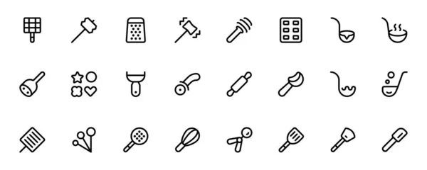 Geschirr Küche Und Kochen Verwandte Geräte Haushaltsgeräte Doodle Kochutensilien Icon — Stockvektor
