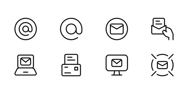 Mail Icon Vektor Mail Symbol Umschlagillustration Vektoreditierbar — Stockvektor