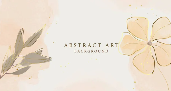 Вектор Тла Абстрактного Мистецтва Розкішні Шпалери Мінімальному Стилі Квітка Фон — стокове фото