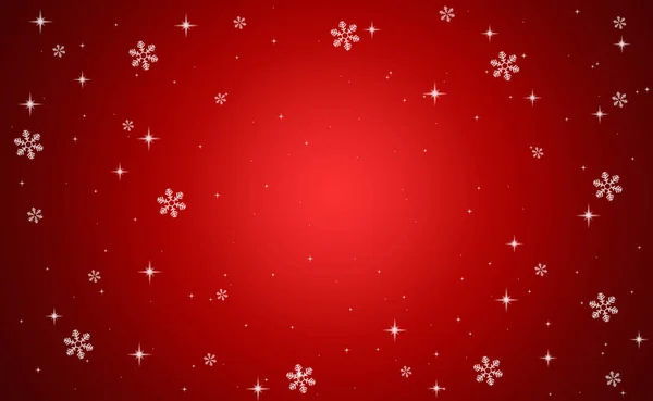 Fondo Rojo Nieve Diseño Invierno Nevado Navidad Fondo Borroso — Foto de Stock