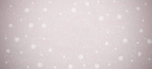 Karácsonyi Havas Téli Design Hófehér Háttér Homályos Háttér — Stock Fotó