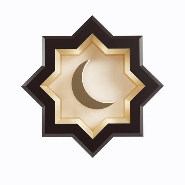 伊斯兰风格的阿拉伯伊斯兰几何图案 — 图库照片
